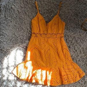 Orange sun dress